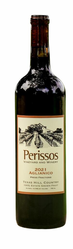 Perissos Vineyard & Winery Aglianico Press Fraction Bottle Preview