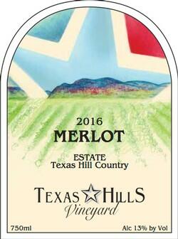 Texas Hills Vineyard Merlot Estate Bottle Preview