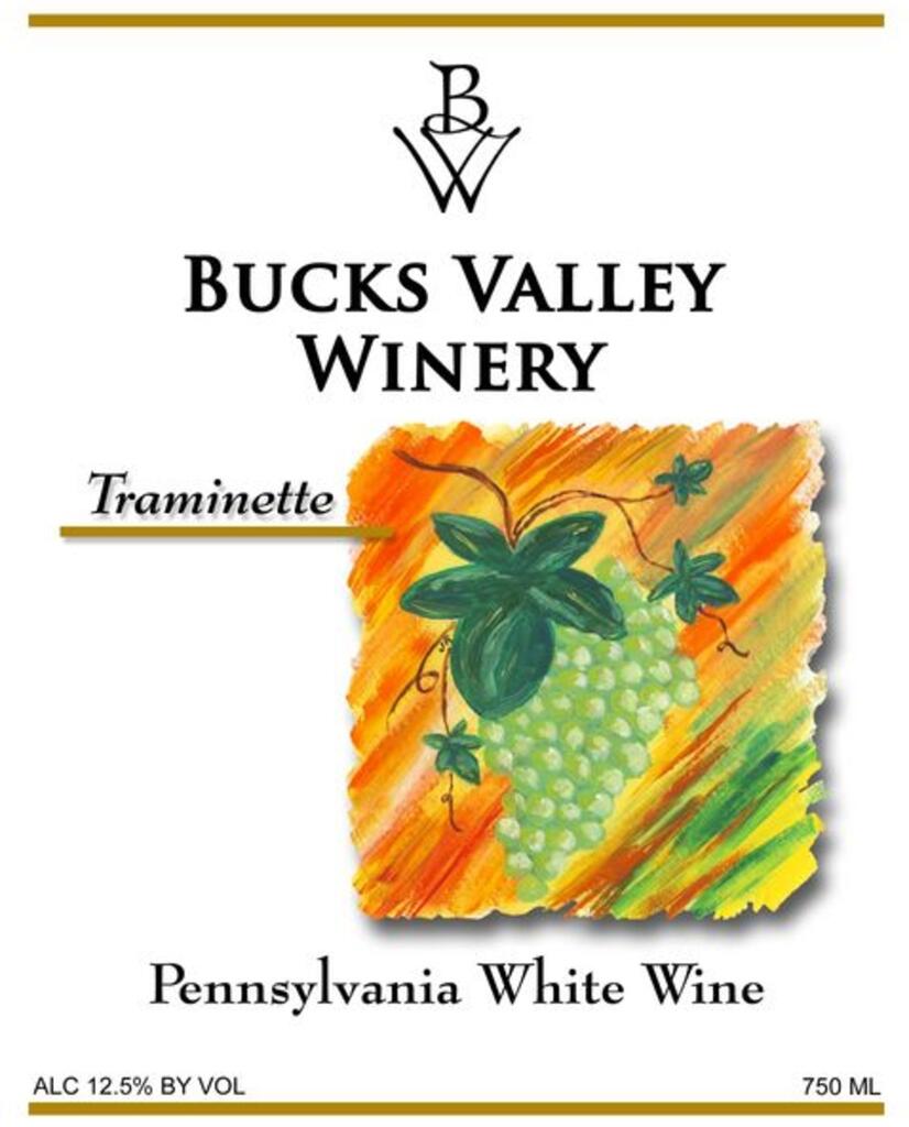 Bucks Valley Winery and Vineyards Traminette Bottle Preview