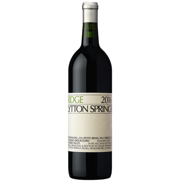 Ridge Vineyards Lytton Springs Bottle Preview