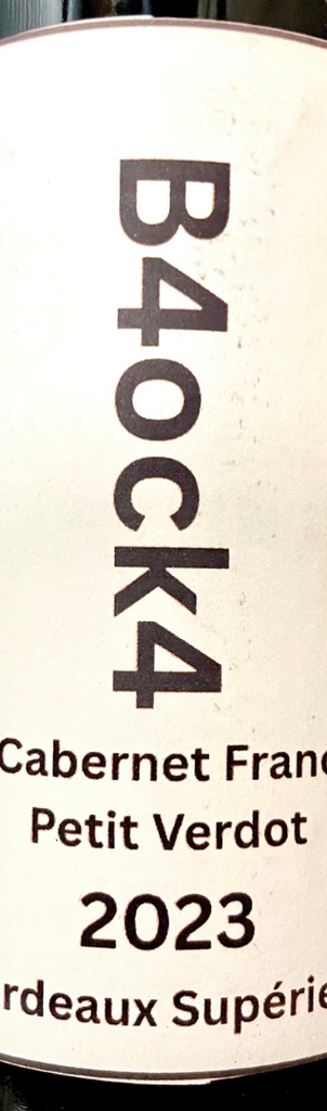 Paradise Rescued B4ock4 Bordeaux Petit Verdot Cab Franc Bottle Preview