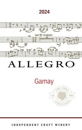Allegro Winery Gamay Noir Bottle Preview
