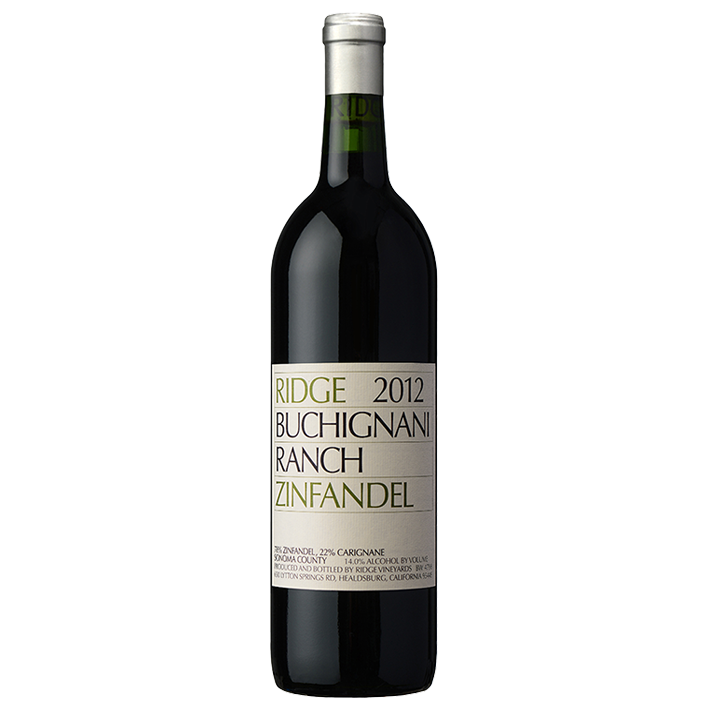 Ridge Vineyards Buchignani Zinfandel Bottle Preview