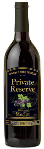 Woody Lodge Winery Merlot Private Reserve Bottle Preview