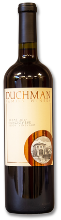 Duchman Family Winery Sangiovese Bottle Preview