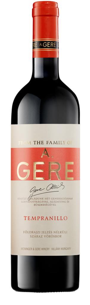 Gere Attila Winery Tempranillo Bottle Preview