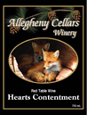 Allegheny Cellars Winery Hearts Contentment Bottle Preview