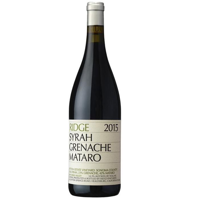 Ridge Vineyards Syrah Grenache Mataro Bottle Preview