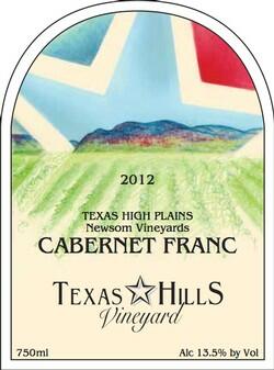 Texas Hills Vineyard Cabernet Franc - Newsom Vineyard Bottle Preview