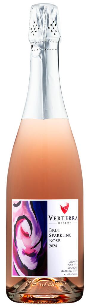 Verterra Winery Chaos Sparkling Rose Bottle Preview