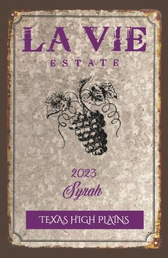 La Vie Estate Syrah Bottle Preview