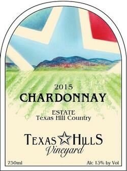 Texas Hills Vineyard Chardonnay Bottle Preview