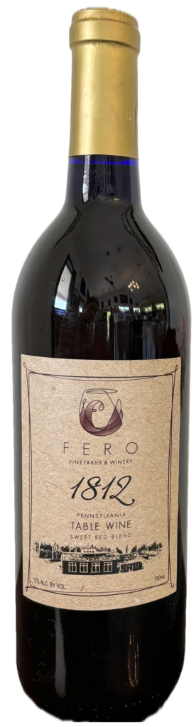 Fero Vineyards and Winery 1812 Sweet Red Blend Bottle Preview