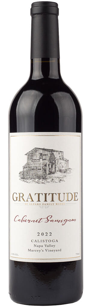 Gratitude Wines Cabernet Sauvignon Marcey's Vineyard Bottle Preview