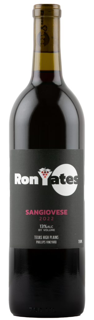 Ron Yates Winery Sangiovese Bottle Preview