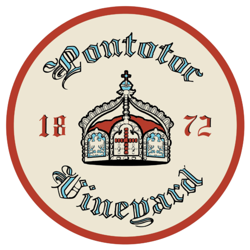 Pontotoc Vineyard Picnic Table Logo