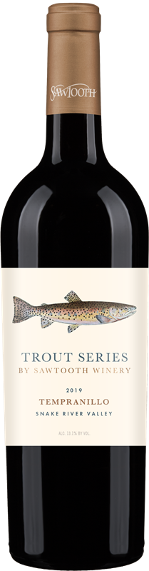 Sawtooth Winery Trout Series Tempranillo Bottle Preview