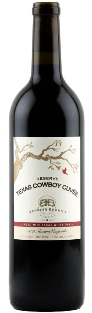 Bending Branch Winery Texas Cowboy Cuvée Reserve, Newsom Vineyards Bottle Preview