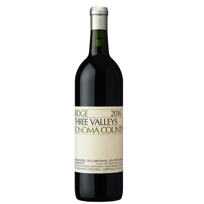 Ridge Vineyards Three Valleys Bottle Preview