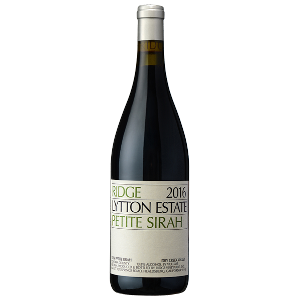 Ridge Vineyards Lytton Estate Petite Sirah Bottle Preview
