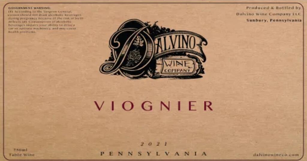 Dalvino Wine Company Viognier Bottle Preview
