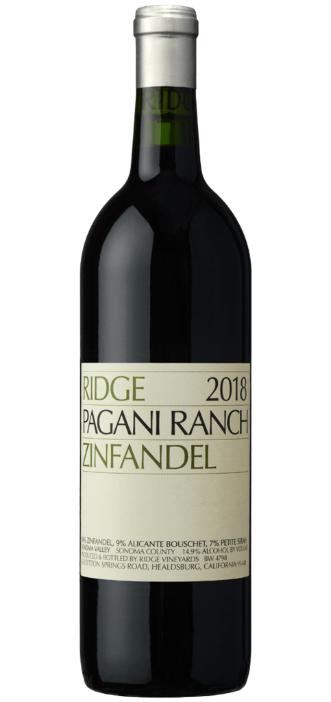 Ridge Vineyards Pagani Ranch Zinfandel Bottle Preview